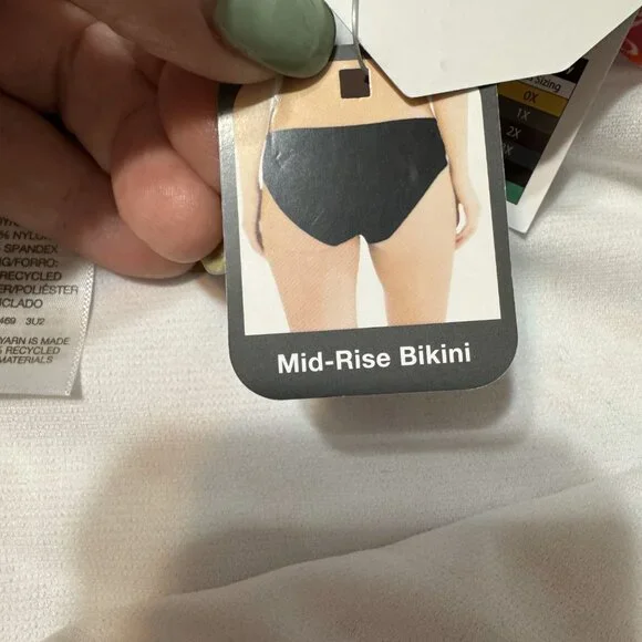 * NWT MID-RISE BIKINI SWIM BOTTOM 16/18  #M - Picture 5 of 5